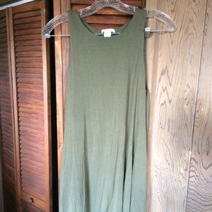 Basic olive dress